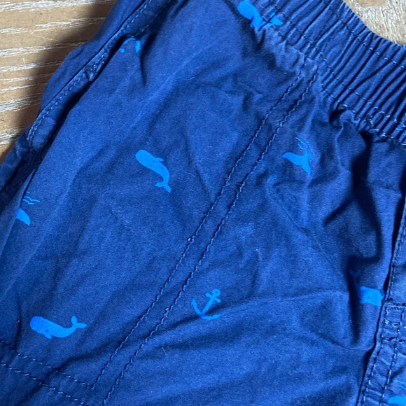 Toddler Boy Blue Polo Golf Shirt & Nautical Anchor Whale Shorts Summer Set - Picture 7 of 10